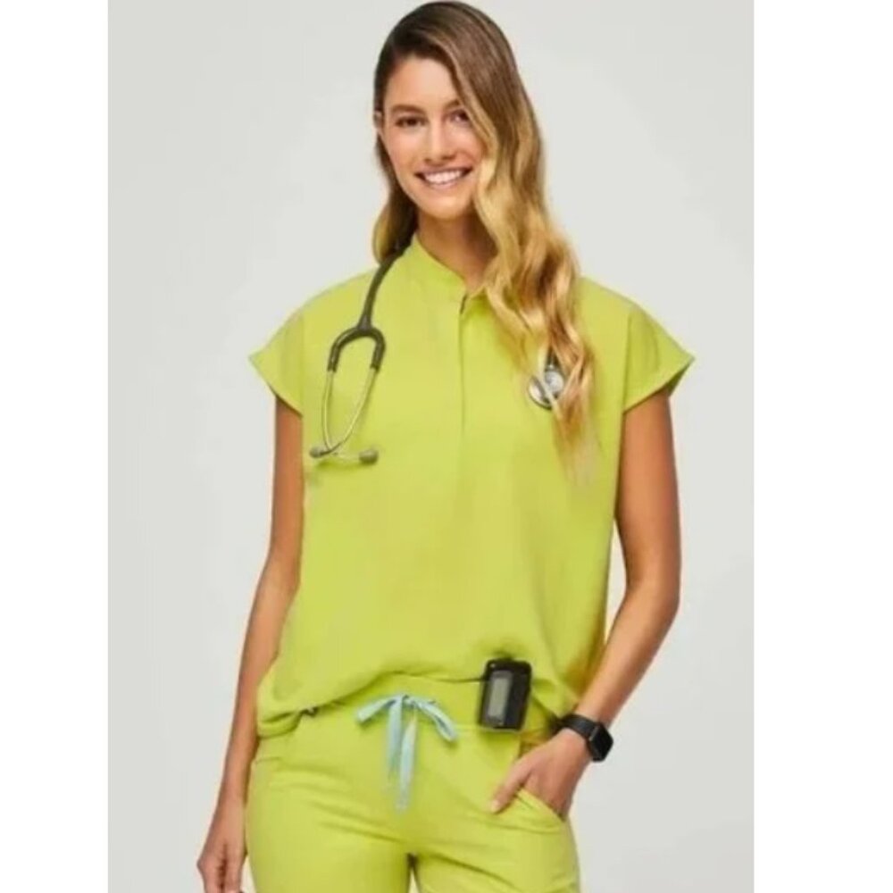 Figs Scrubs - Rafaella top - Limited Edition color Citron - Size S - Picture 2 of 4